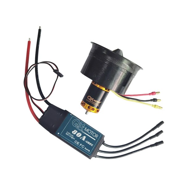 Motor EDF 2822 de 64mm y, ventilador de conducto 6s sin escobillas, carcasa de Material compuesto, 12 aspas para piezas de drones de avión RC
